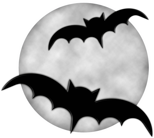 Halloween Bat Moon PNG Pic