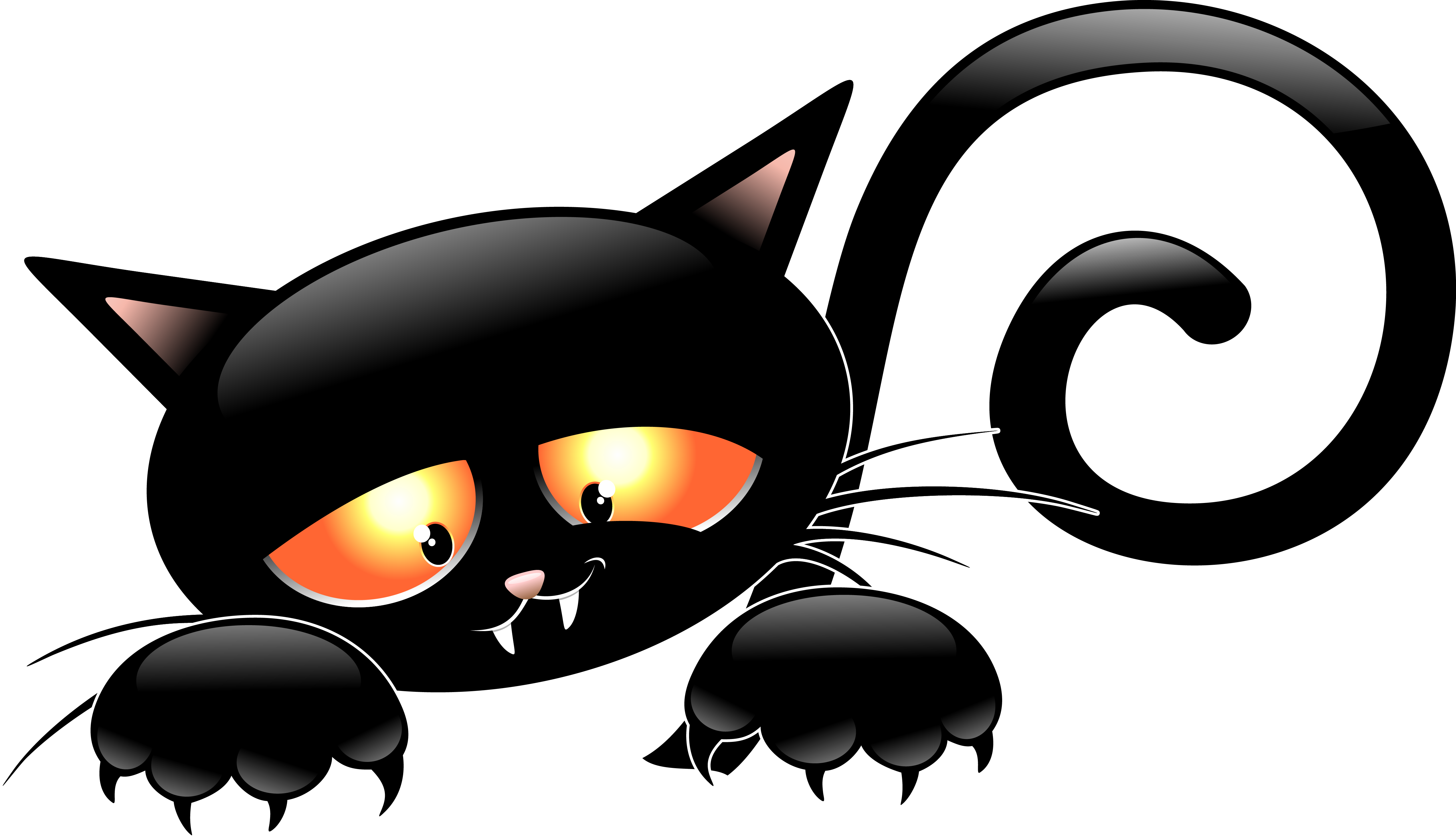 Хэллоуин Cat Black PNG Image
