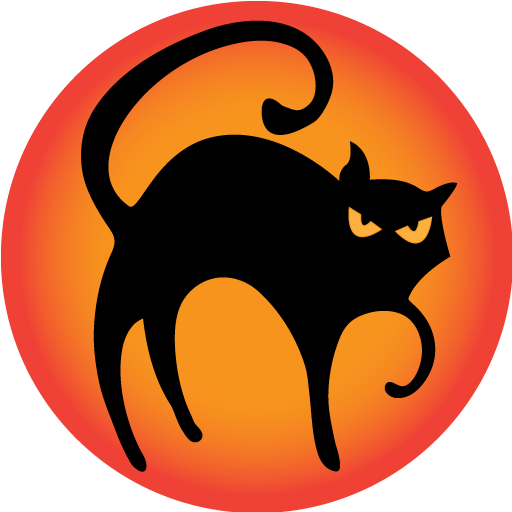 Halloween chat noir pc PNG