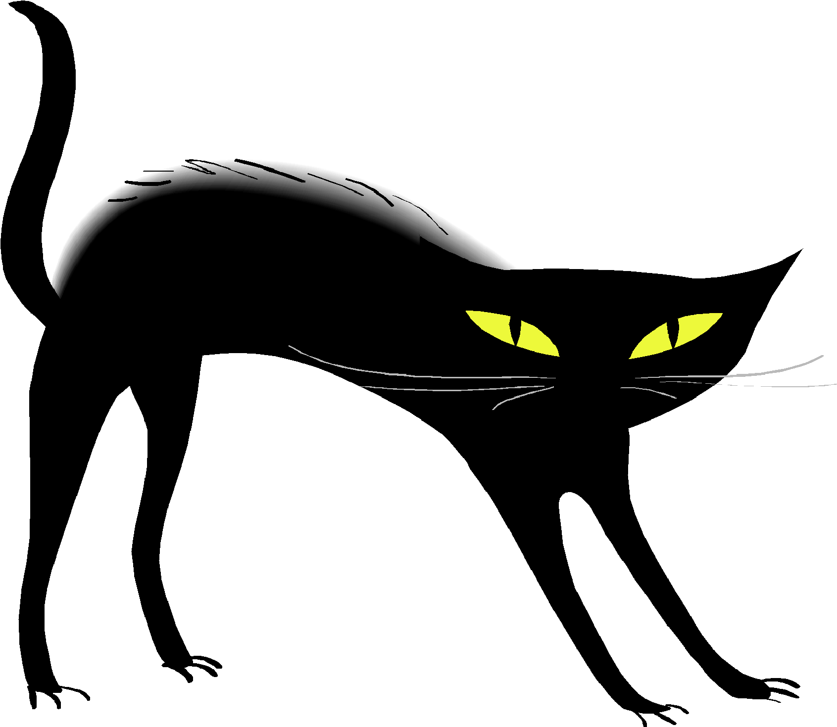 Halloween Cat Cartoon PNG Image