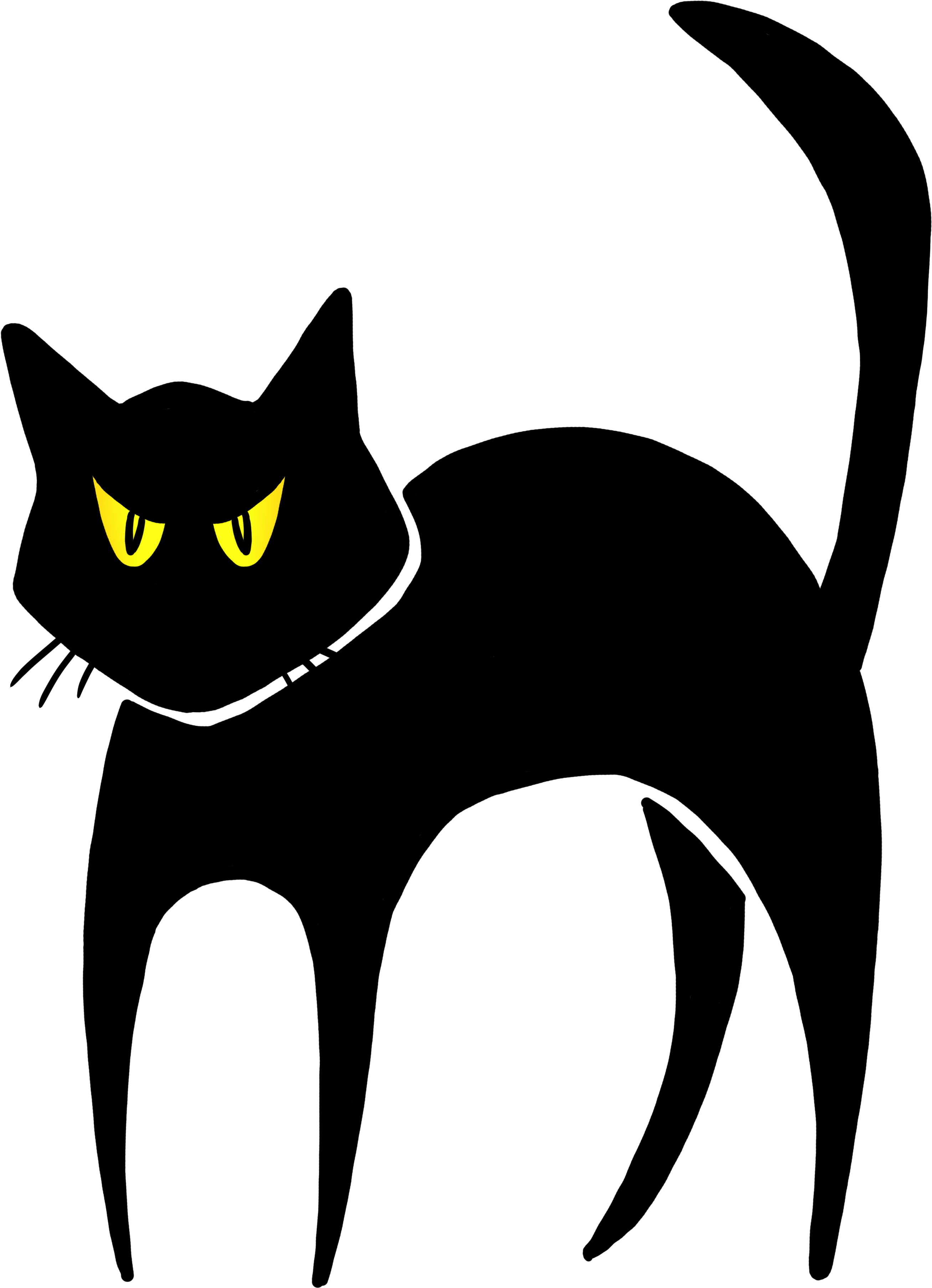 هالوين القط الكرتون PNG الموافقة المسبقة عن علم HQ