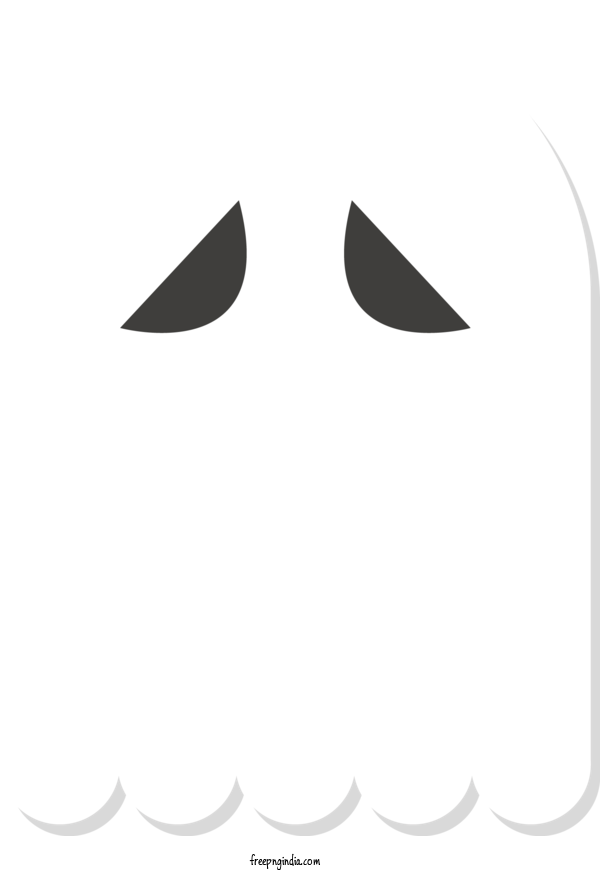 Halloween Face Ghost PNG Download Afbeelding