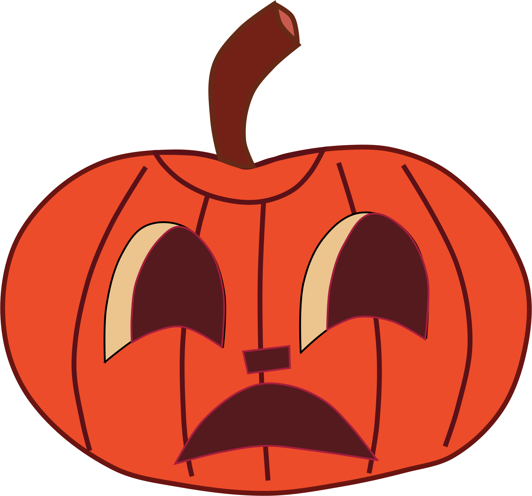 Imagen PNG de la cara de Halloween