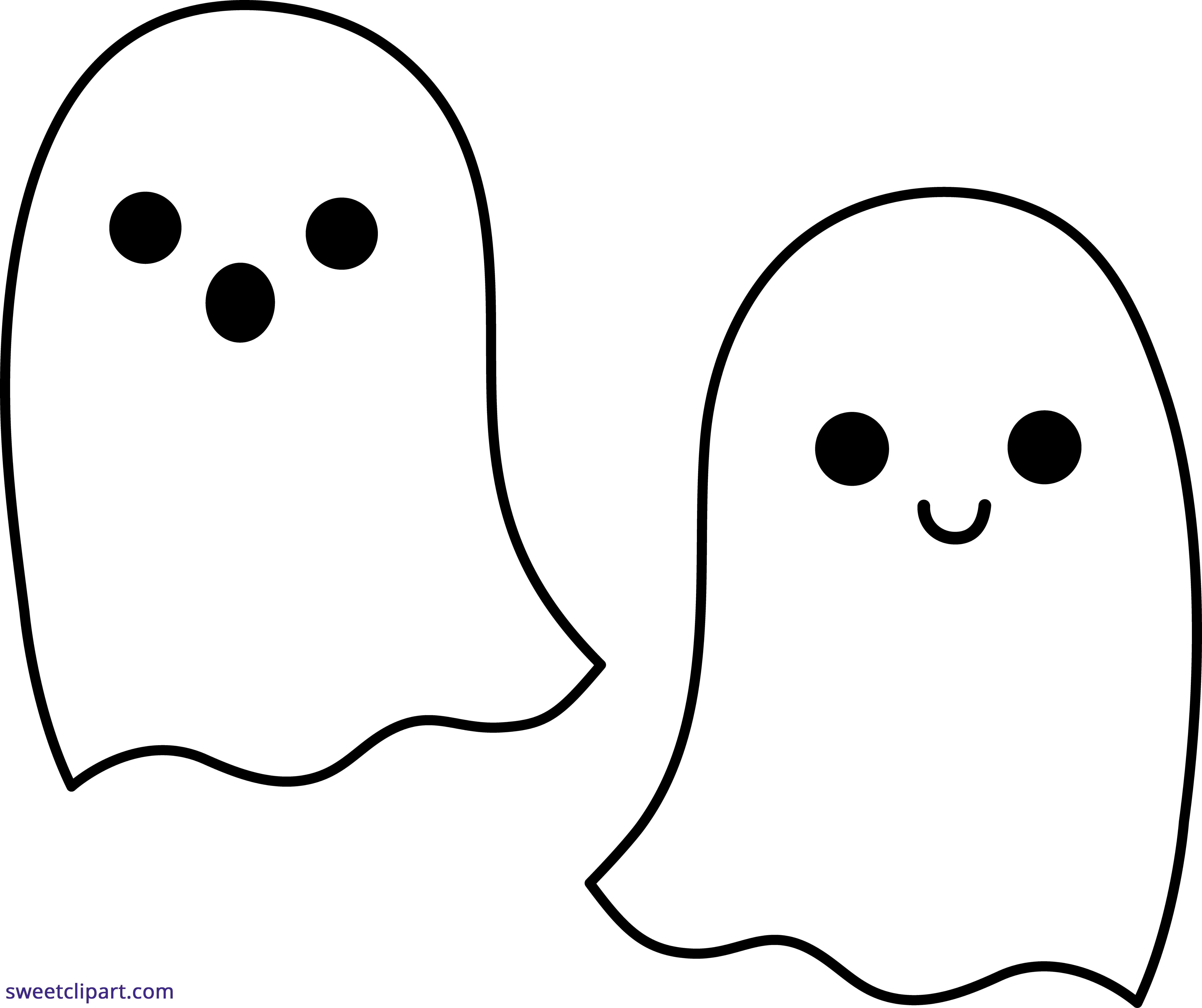 Halloween Ghost Vector PNG Image HQ