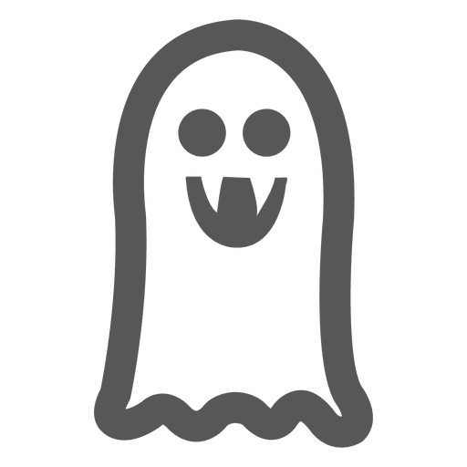 Хэллоуин значок призрак прозрачный