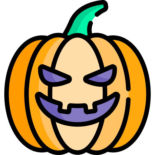 Halloween-Symbol Kürbis transparent