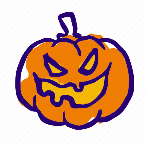 Halloween-Kürbis Gesicht transparent