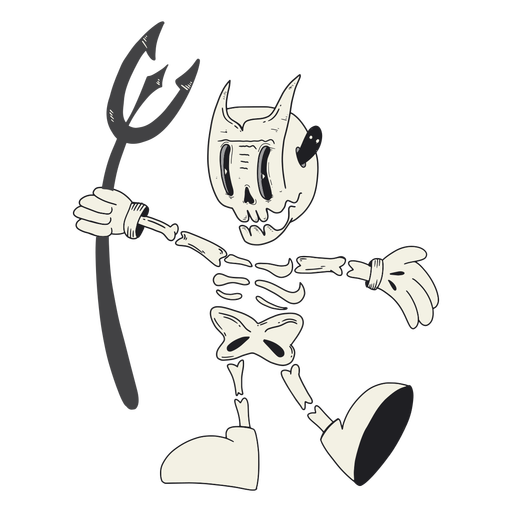 Esqueleto de Halloween Scary Download PNG Image