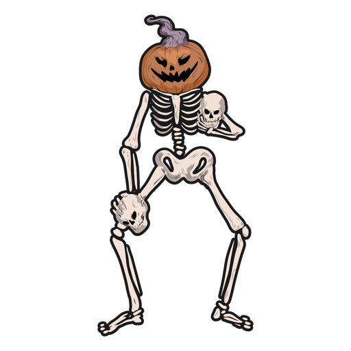 Halloween Skeleton Scary PNG Download Image