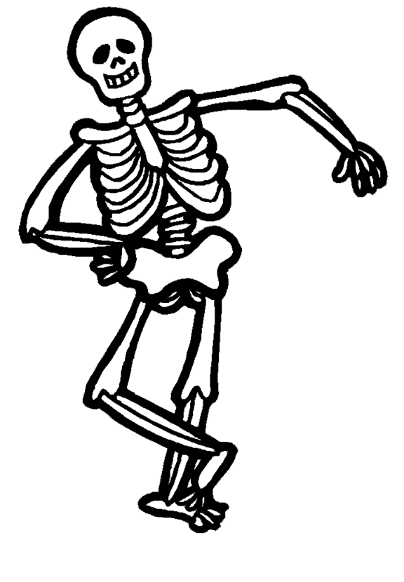Halloween esqueleto miedo PNG HQ