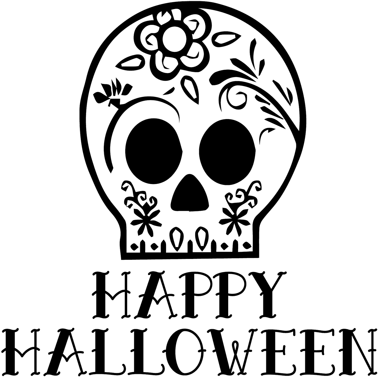 Halloween Skull Download PNG-Afbeelding