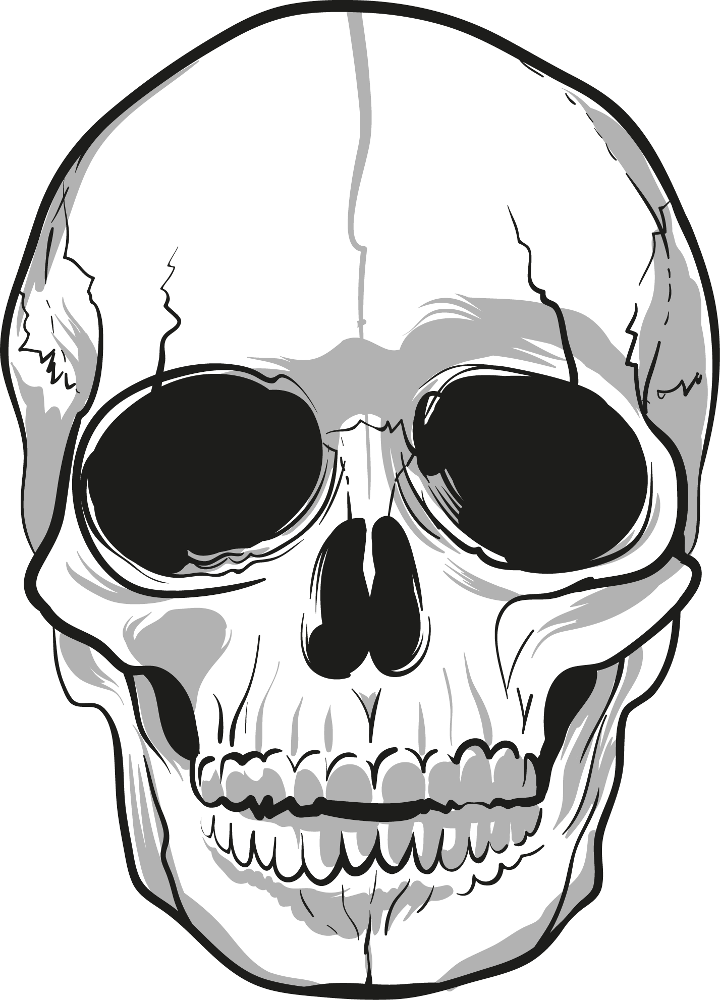 Halloween Skull PNG-Afbeelding