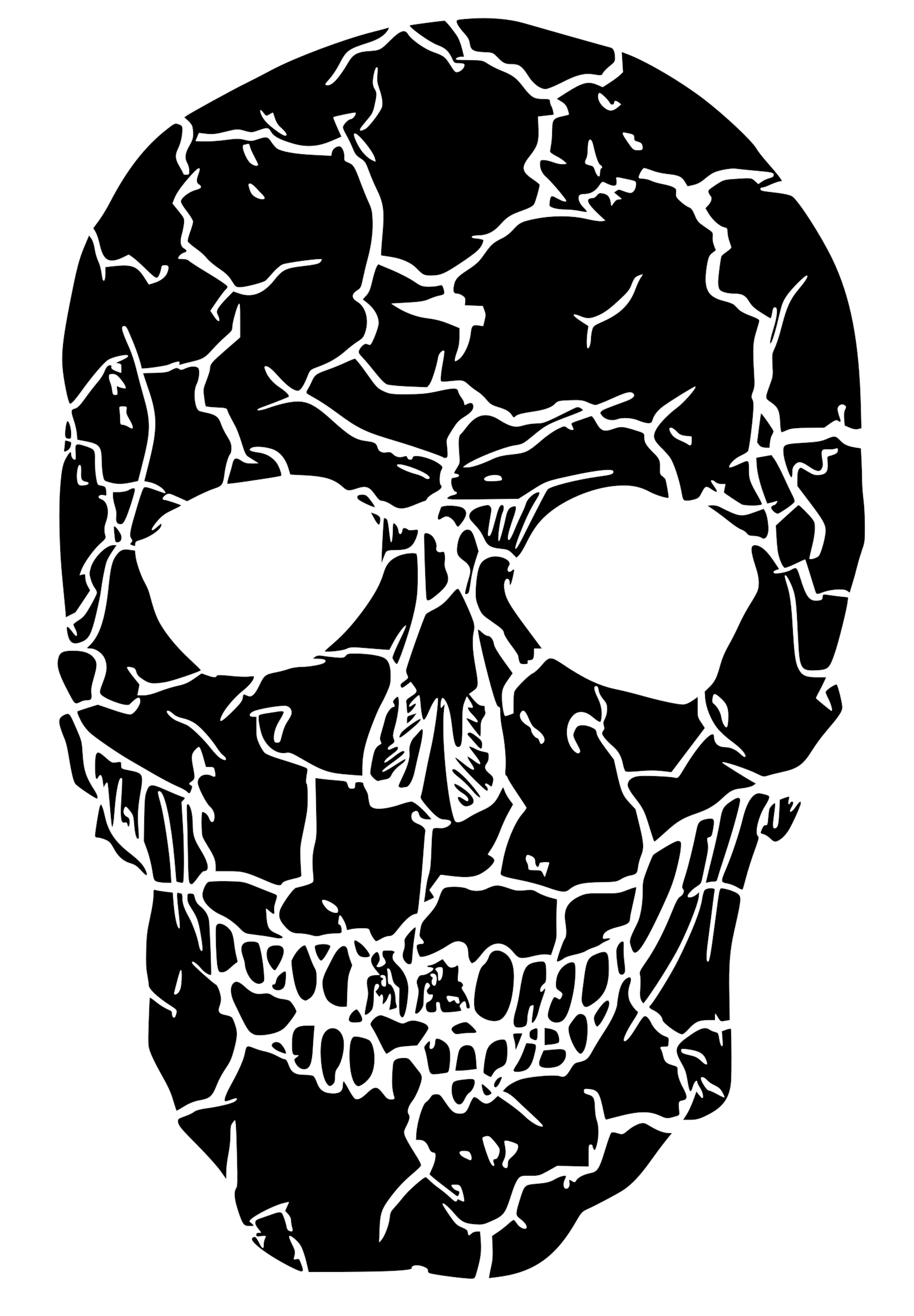 Halloween Skull Transparant HQ