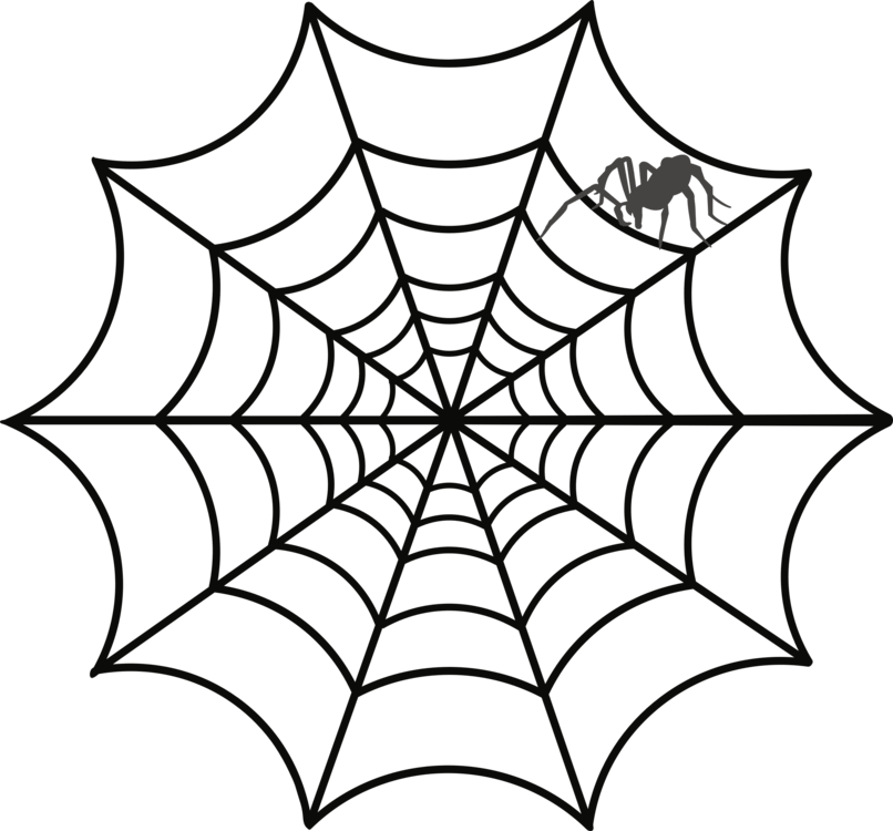 Transparente di Halloween Spider Web HQ