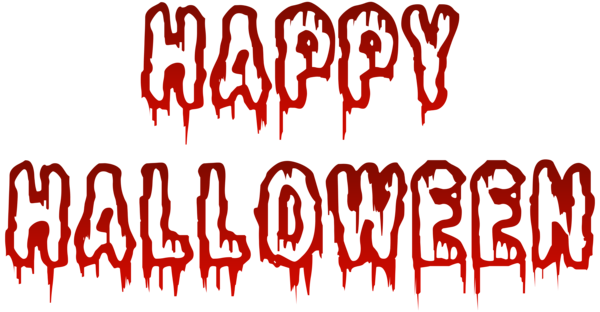 Halloween-tekst Transparante Afbeeldingen