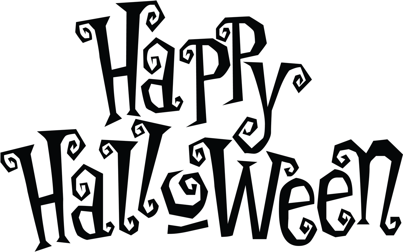 Halloween Text Transparent