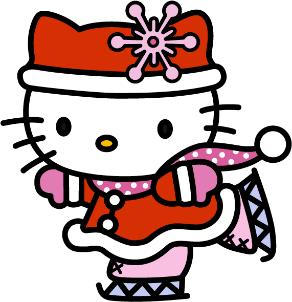 Hello Kitty Christmas PNG Free HQ Download
