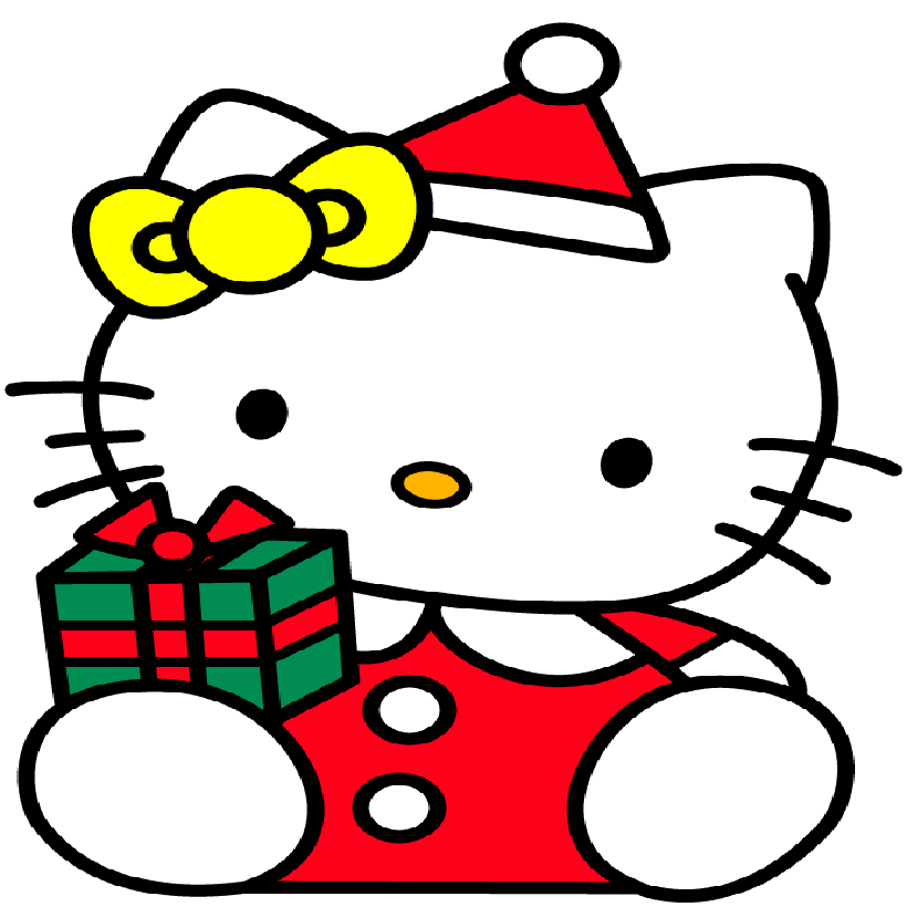 Ciao kitty natale PNG foto