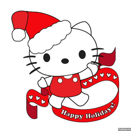 Hallo Kitty Christmas PNG Bild
