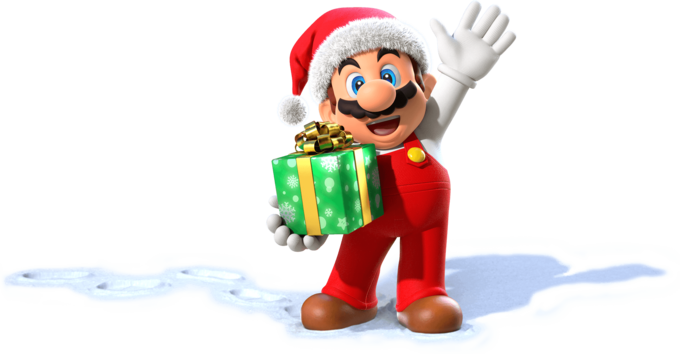 Mario Christmas Download PNG-Afbeelding