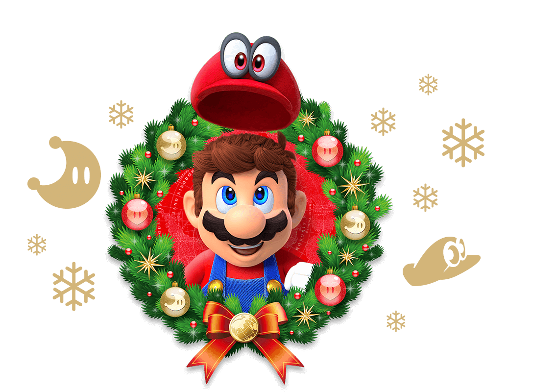 Mario Christmas Free PNG Image