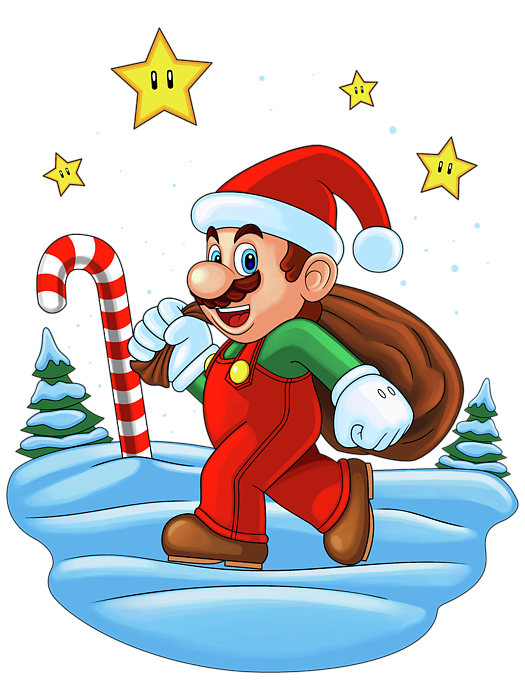 Mario Christmas PNG Free Download