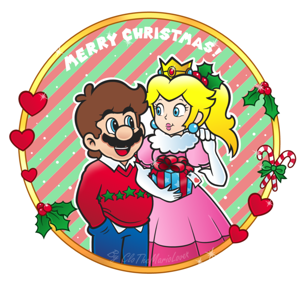Mario Christmas PNG Image
