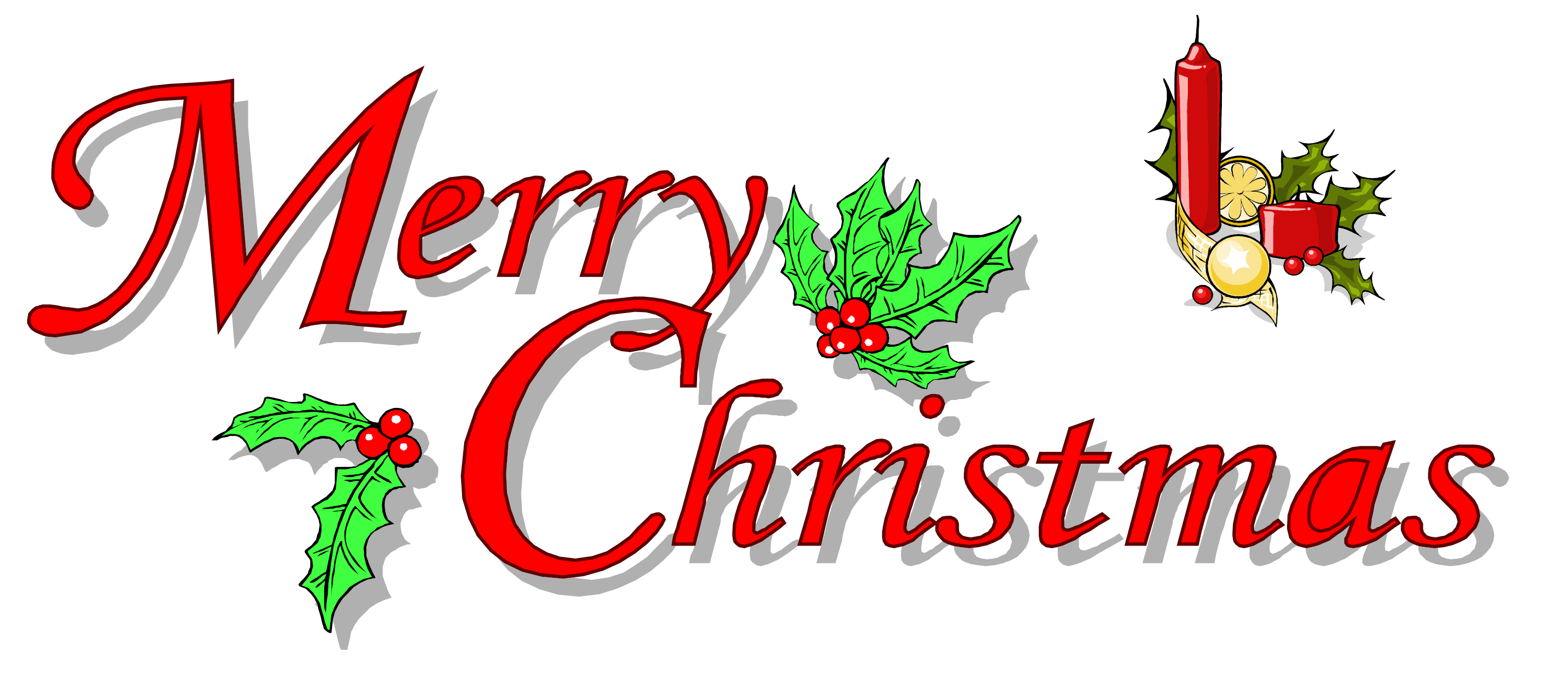 Merry Christmas Text Download PNG Image