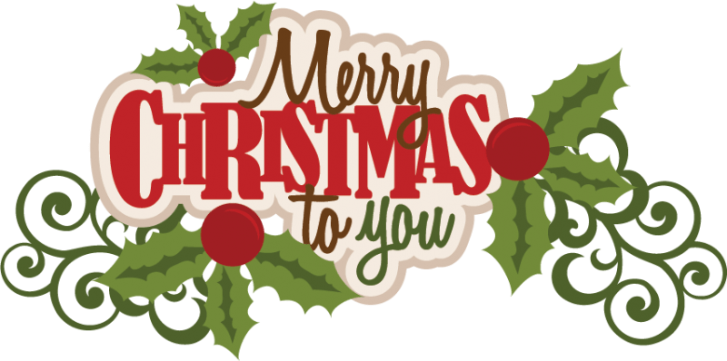 Счастливого Рождества текст PNG бесплатный HQ Скачать