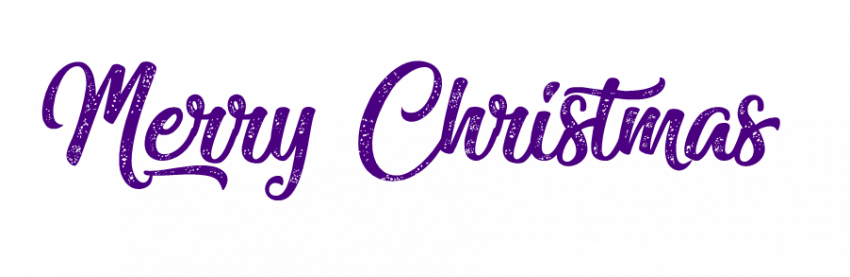 Merry Christmas Text PNG HQ Picture
