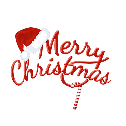Merry Christmas Text PNG Photo HQ
