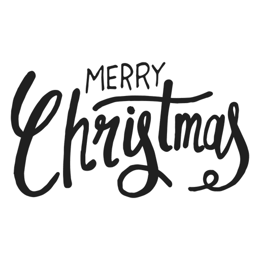 Merry Christmas White PNG Download Image