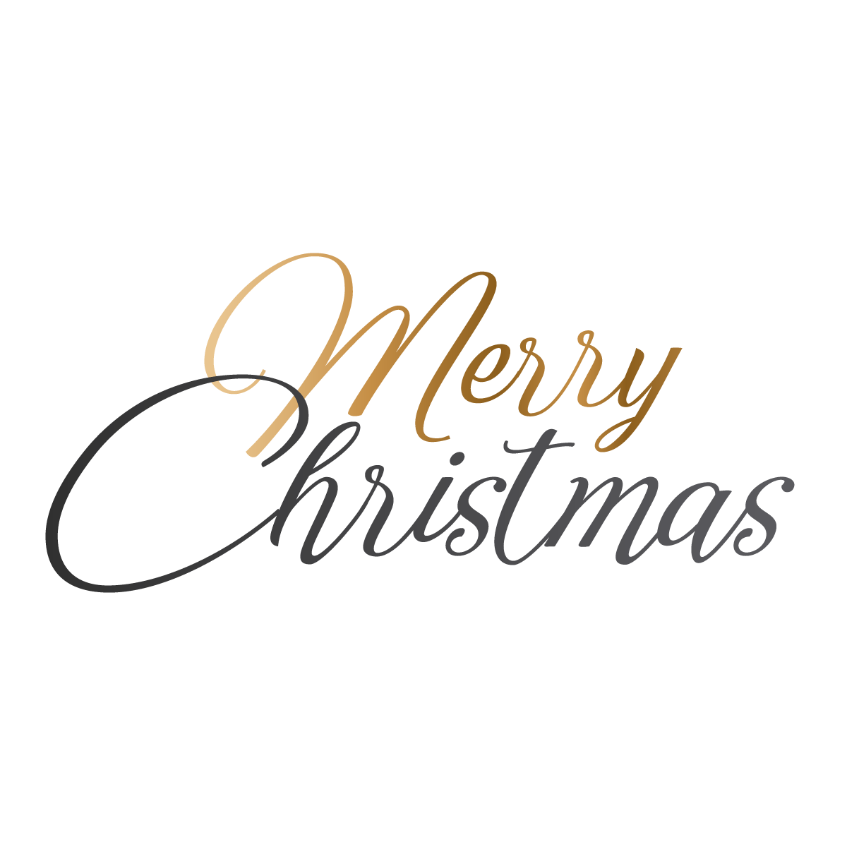 Merry Christmas White PNG Image
