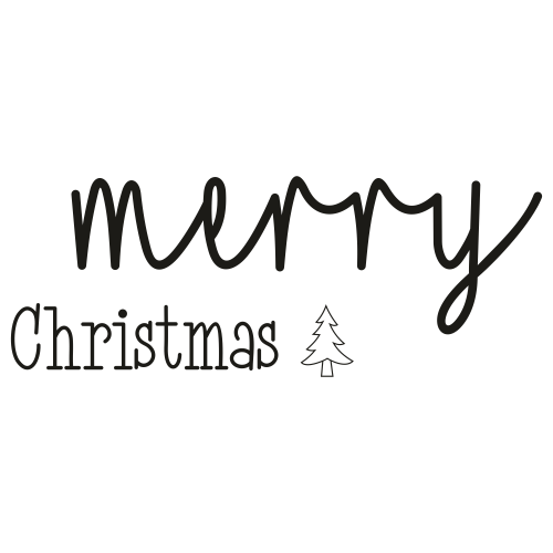 Merry Christmas White PNG Pic