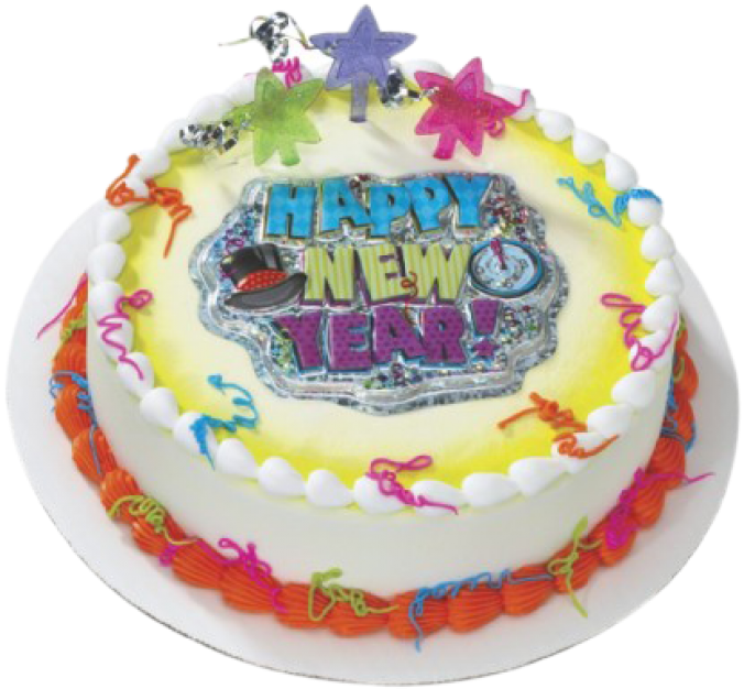 New Year Cake PNG HQ Photo