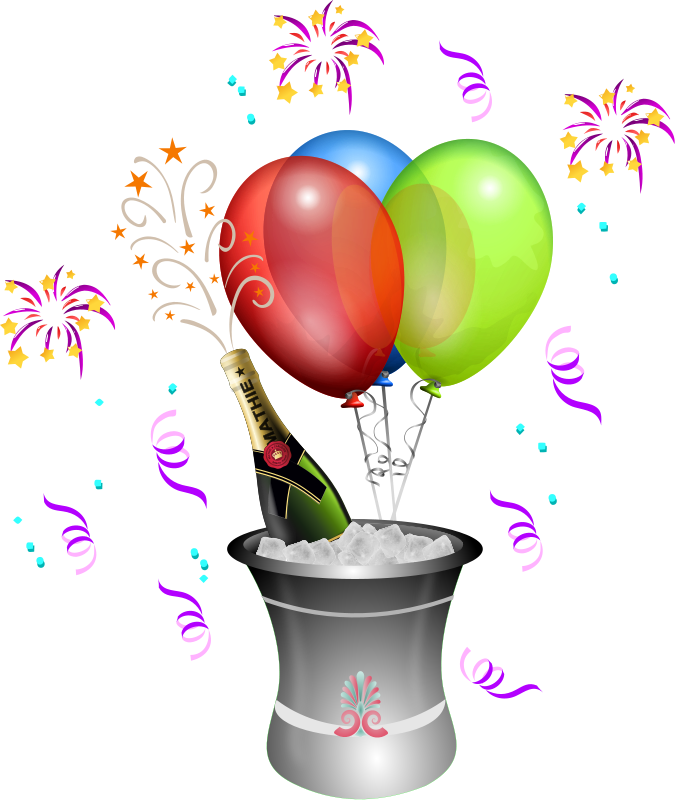 New Year Celebration PNG Picture