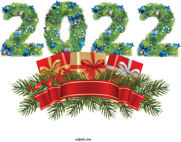New Year Day 2022 PNG Pic HQ