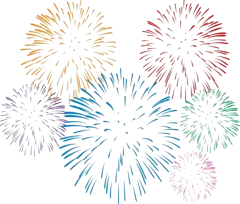Neues Jahr Feuerwerk 2022 PNG-Bild