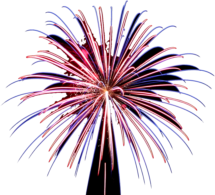Neues Jahr Feuerwerk PNG Kostenloser Download