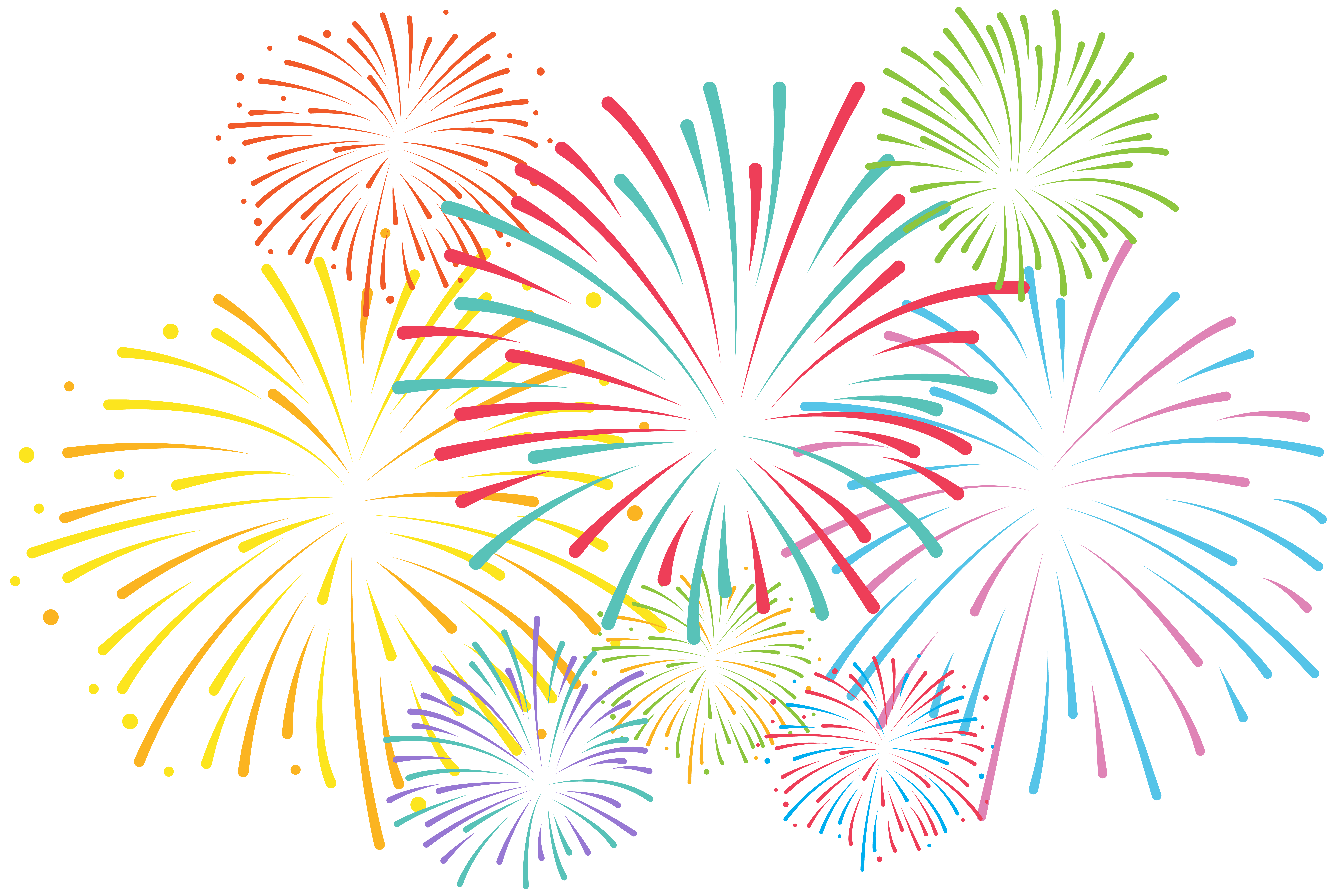 Nouvel An Fireworks Image PNG HQ