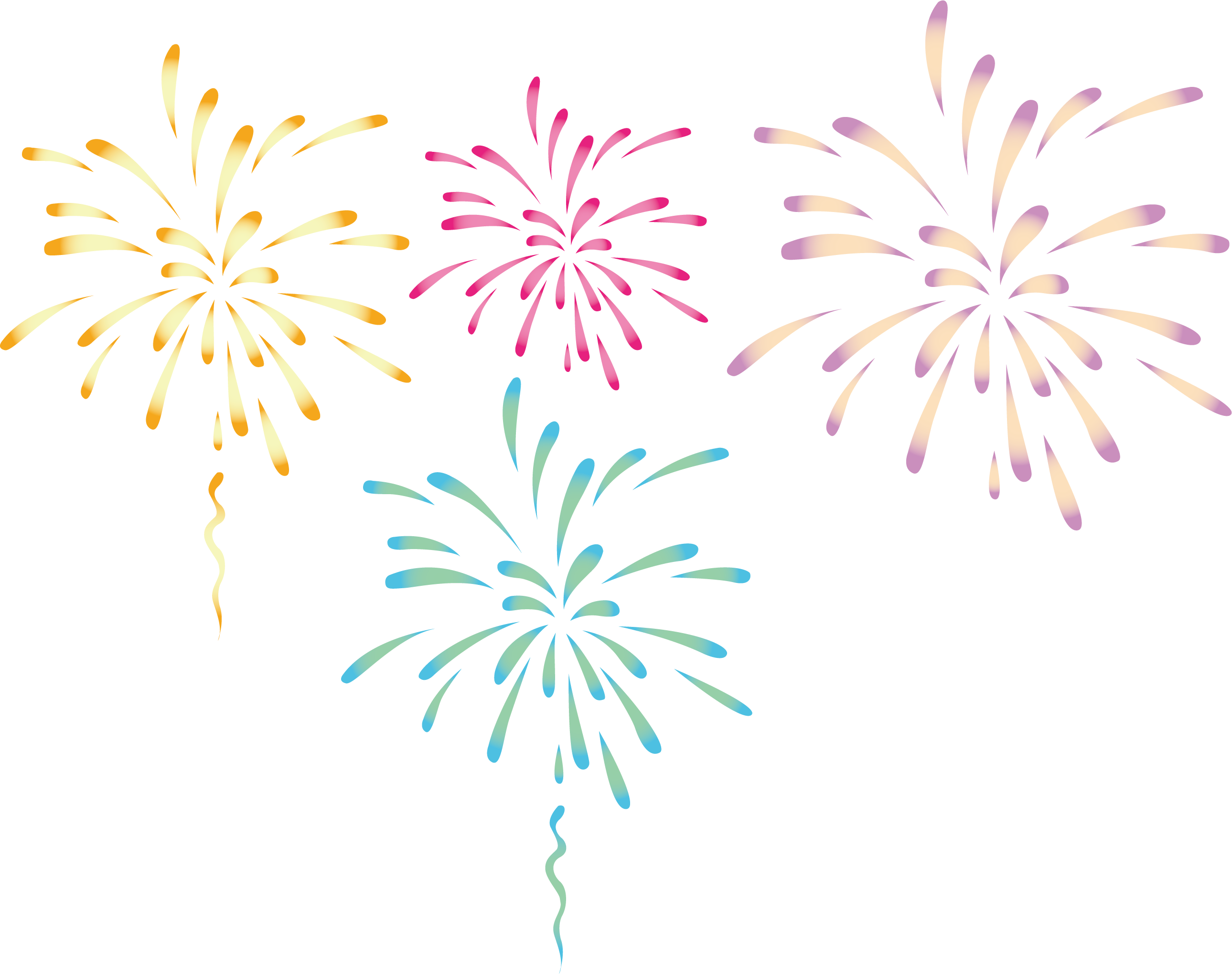 Neues Jahr Feuerwerks-PNG-Bild