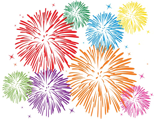 New Year Fireworks PNG Photo