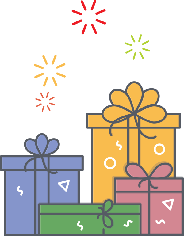 New Year Gift Free PNG Image