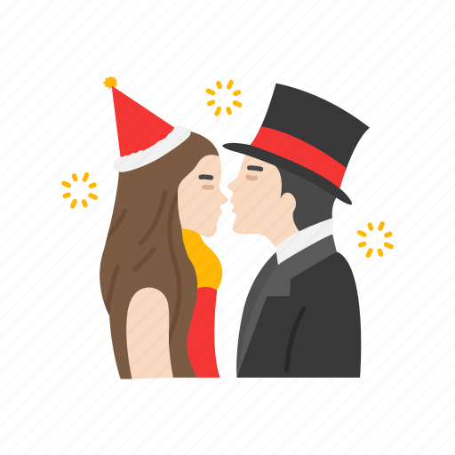 Capodanno bacio PNG HQ Pic