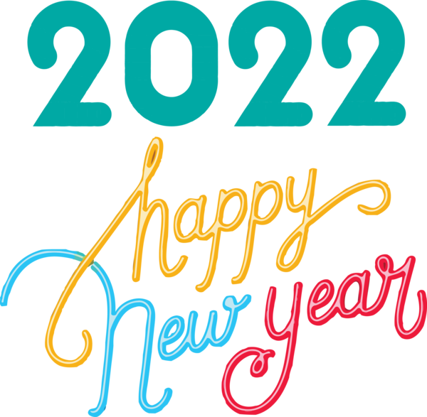 New Years 2022 PNG Pic HQ
