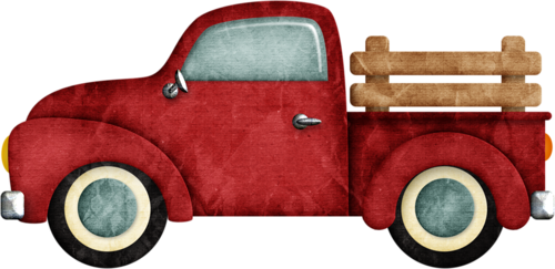 Red Truck Christmas PNG HQ Pic