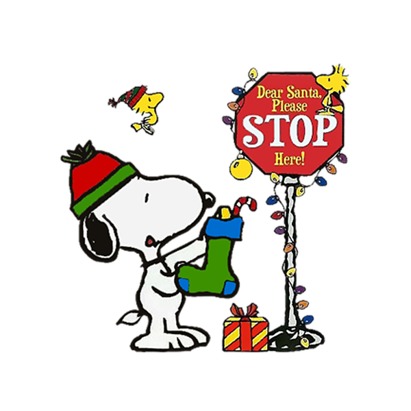 Snoopy عيد الميلاد PNG الموافقة المسبقة عن علم