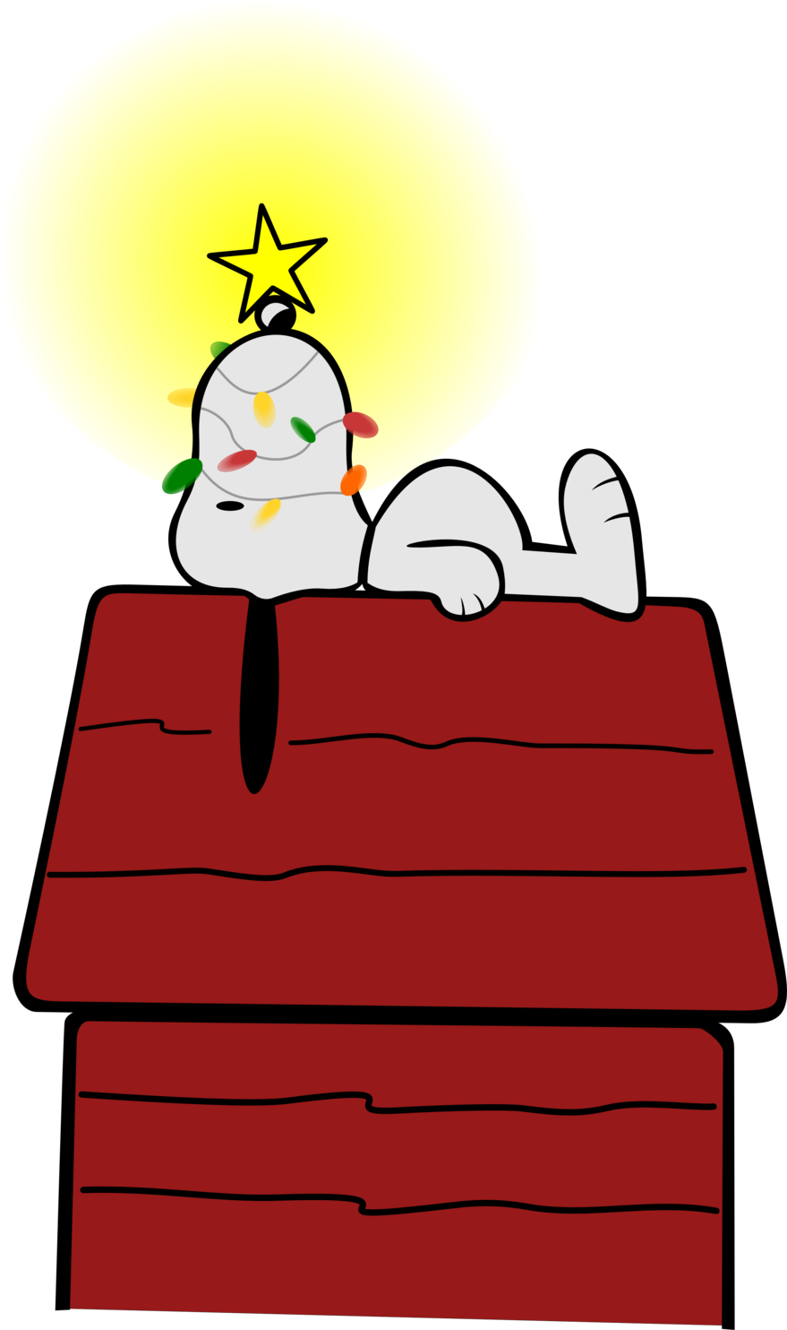 Snoopy Natal Gambar Transparan