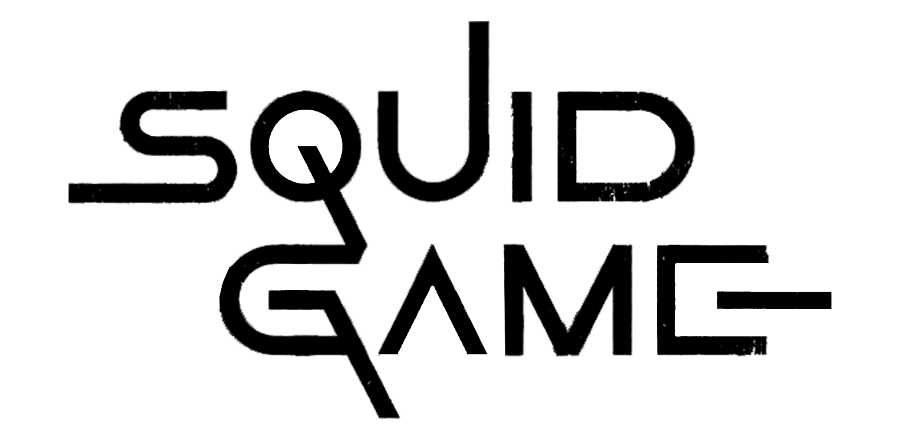 Jogo Squid Logo Preto PNG