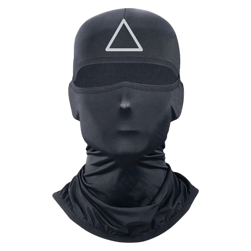 Squid Game Black Mask Transparent
